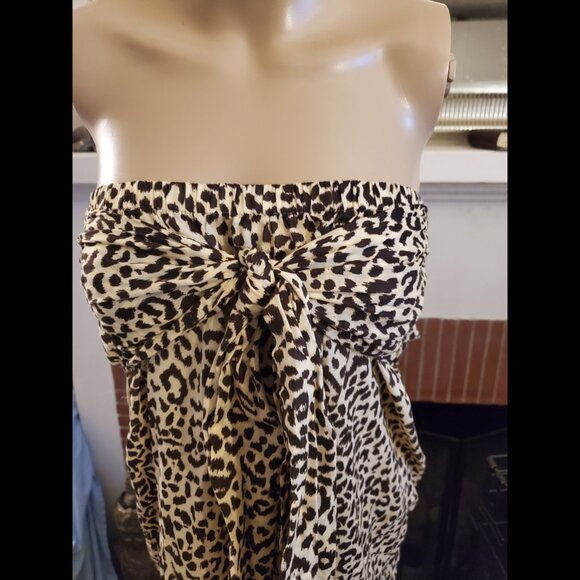 Express Leopard Print Swim Cover up Dress New w Tags - Picture 2 of 2